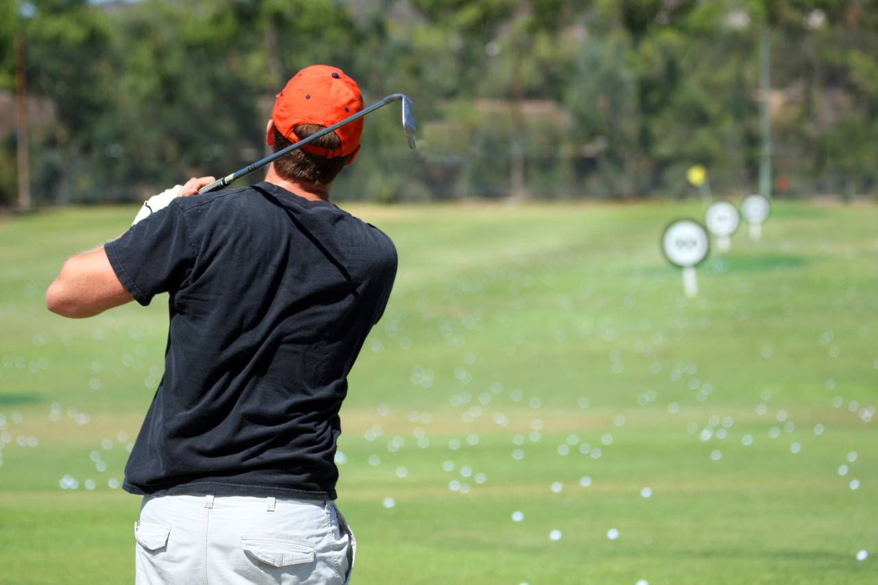 Golf Driving Range Abschlag